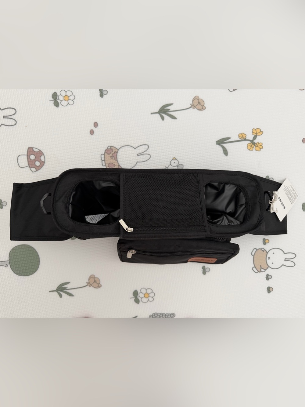 Momcozy Universal Stroller Organizer with Insulated Cup Holder-Black - Picture 2 of 6